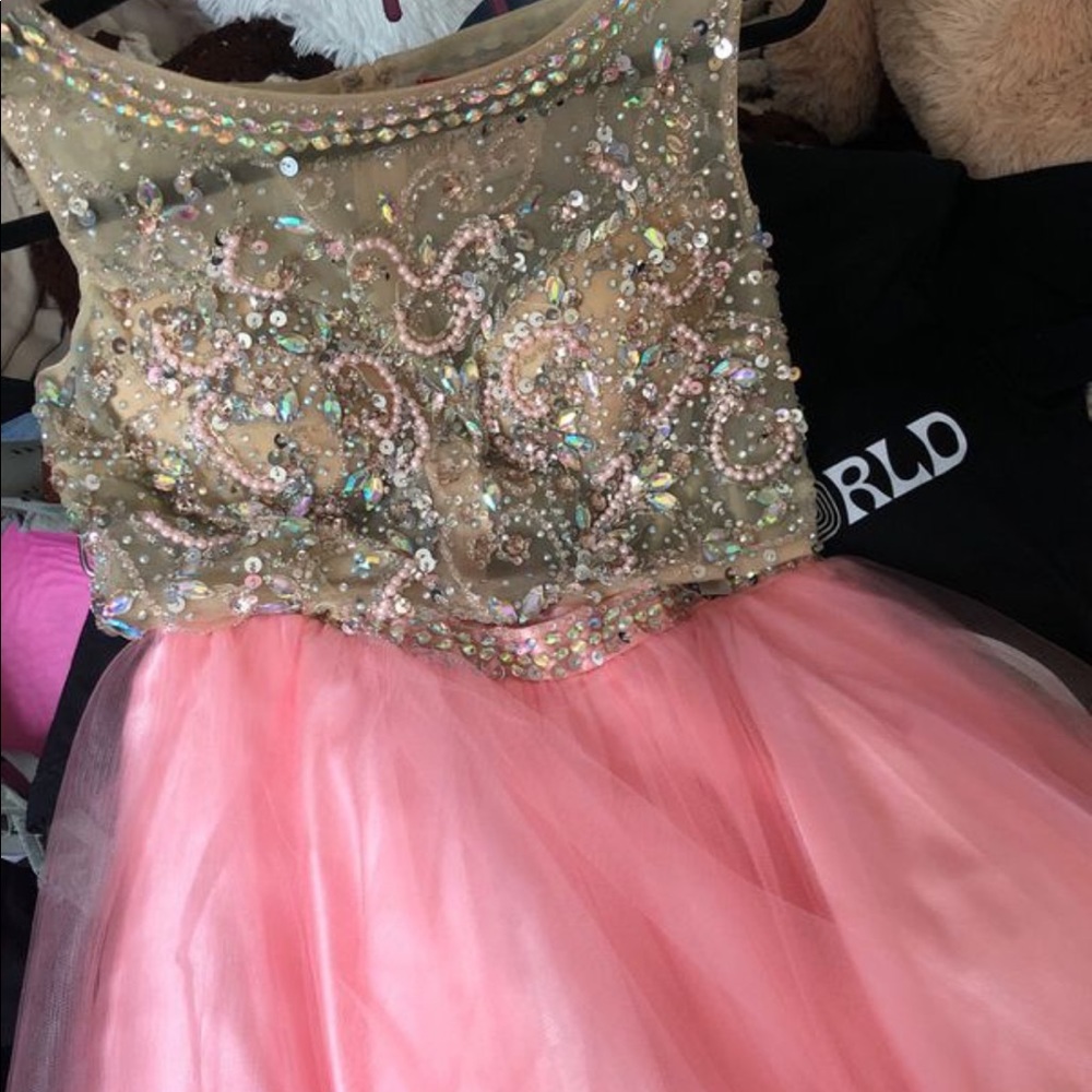 Pink prom dress